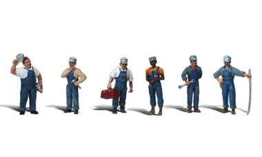 Woodland Scenics Scenic Accents(R) Figures, Train Mechanics and Tools, pkg of 5, N Scale