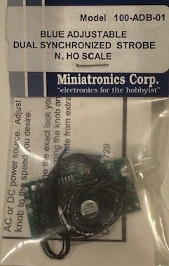 Miniatronics Adjustable Alternating Strobe - Blue - All Scales