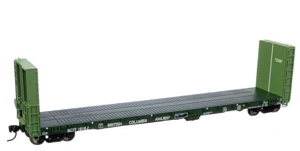 Walthers Proto, 50' CC&F Bulkhead Flatcar, British Columbia BCIT #16162, Ready to Run, HO Scale