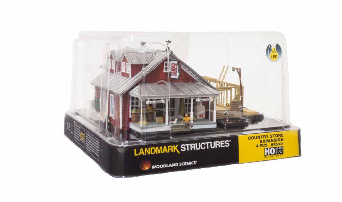 Woodland Scenics Built & Ready(R) Landmark Structures(R) - Assembled - Country Store Expansion - HO Scale