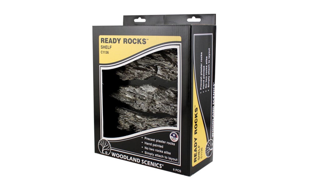 Woodland Scenics Ready Rocks(TM) - Shelf Rocks (6 piece)