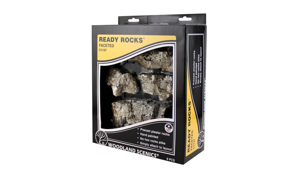Woodland Scenics Ready Rocks(TM) - Faceted Ready Rocks (8 piece)