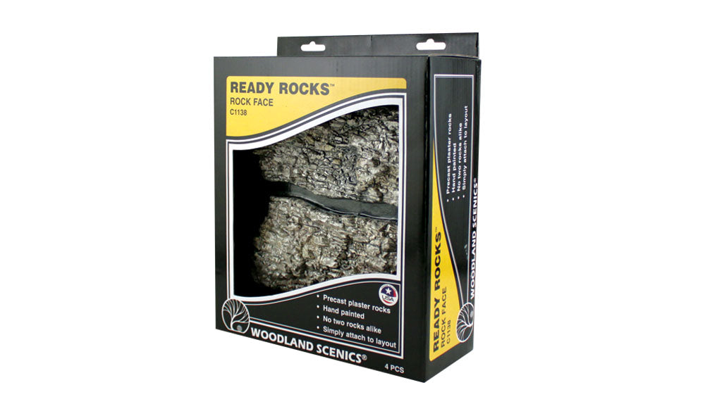 Woodland Scenics Ready Rocks(TM) - Rock Face Rocks (4 piece)