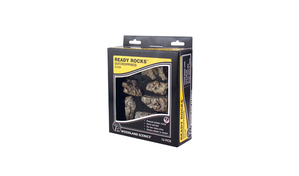 Woodland Scenics Ready Rocks(TM) - Outcropping (13 piece)