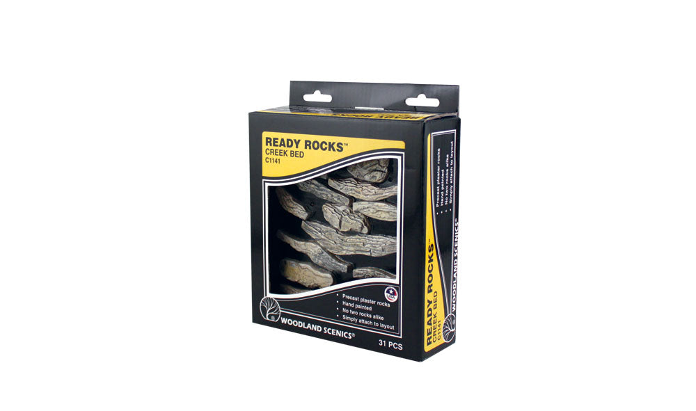 Woodland Scenics Ready Rocks(TM) - Creek Bed Rocks (31 piece)