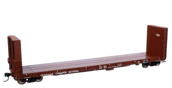 Walthers Proto, 50' CC&F Bulkhead Flatcar, Canadian National CN #603116, Ready to Run, HO Scale