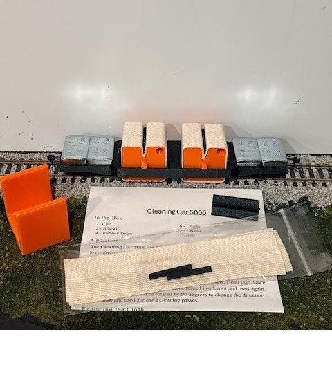 Cleaning Car 5000 | Green/Orange | HO Scale