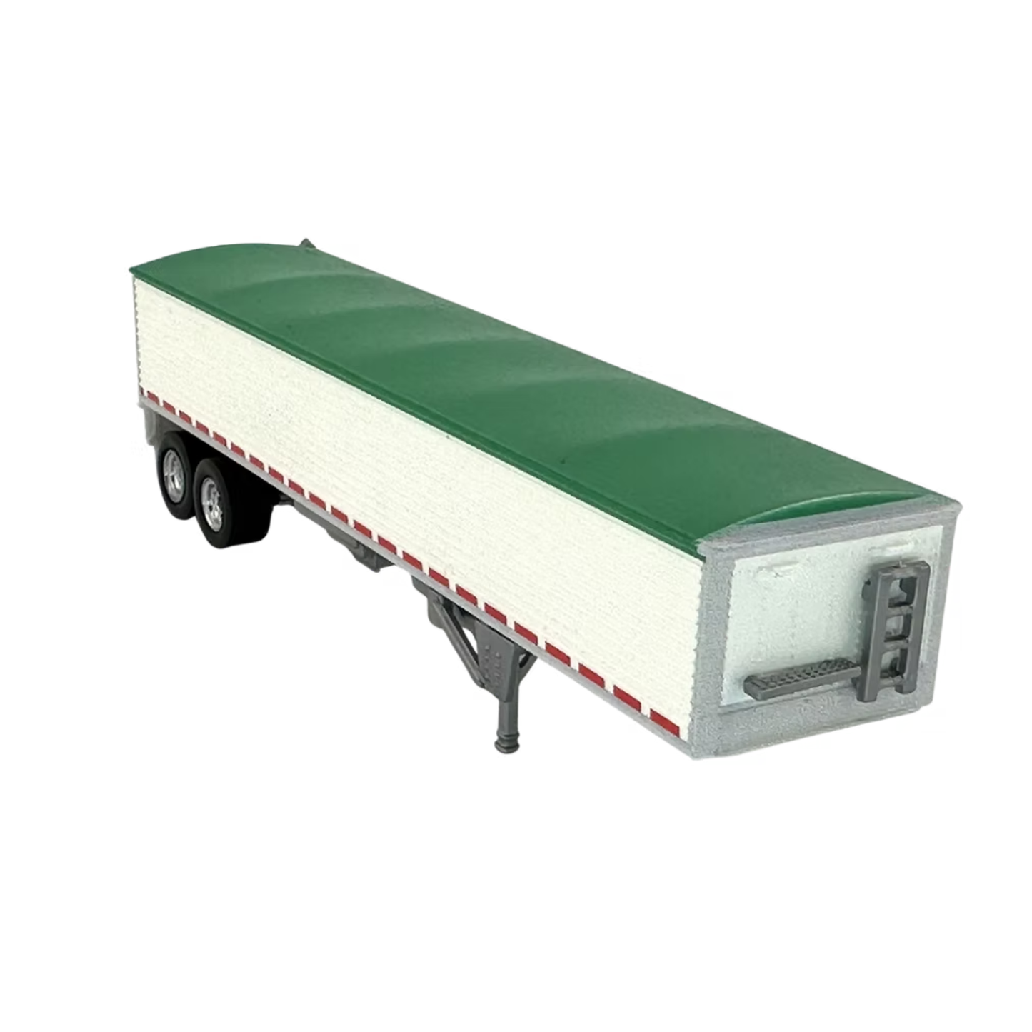 HO Logistics Replicas 39' Covered Grain Trailer (White w/ Green Tarp) | HO Scale