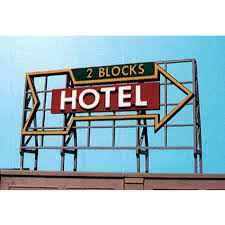Blair Line Laser-Cut Hotel Billboard - Kit - HO/S/O Scale