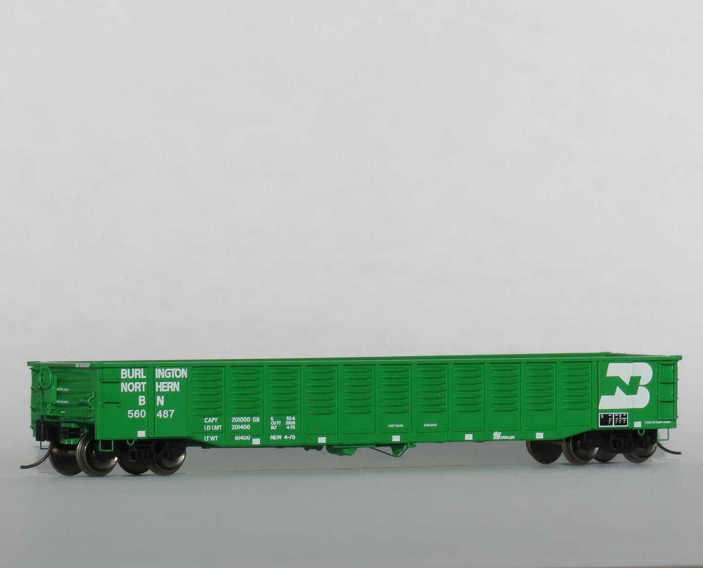 Trainworx (25211-20) | 52' 6" Corrugated Gondola | Burlington Northern #560533 | N Scale