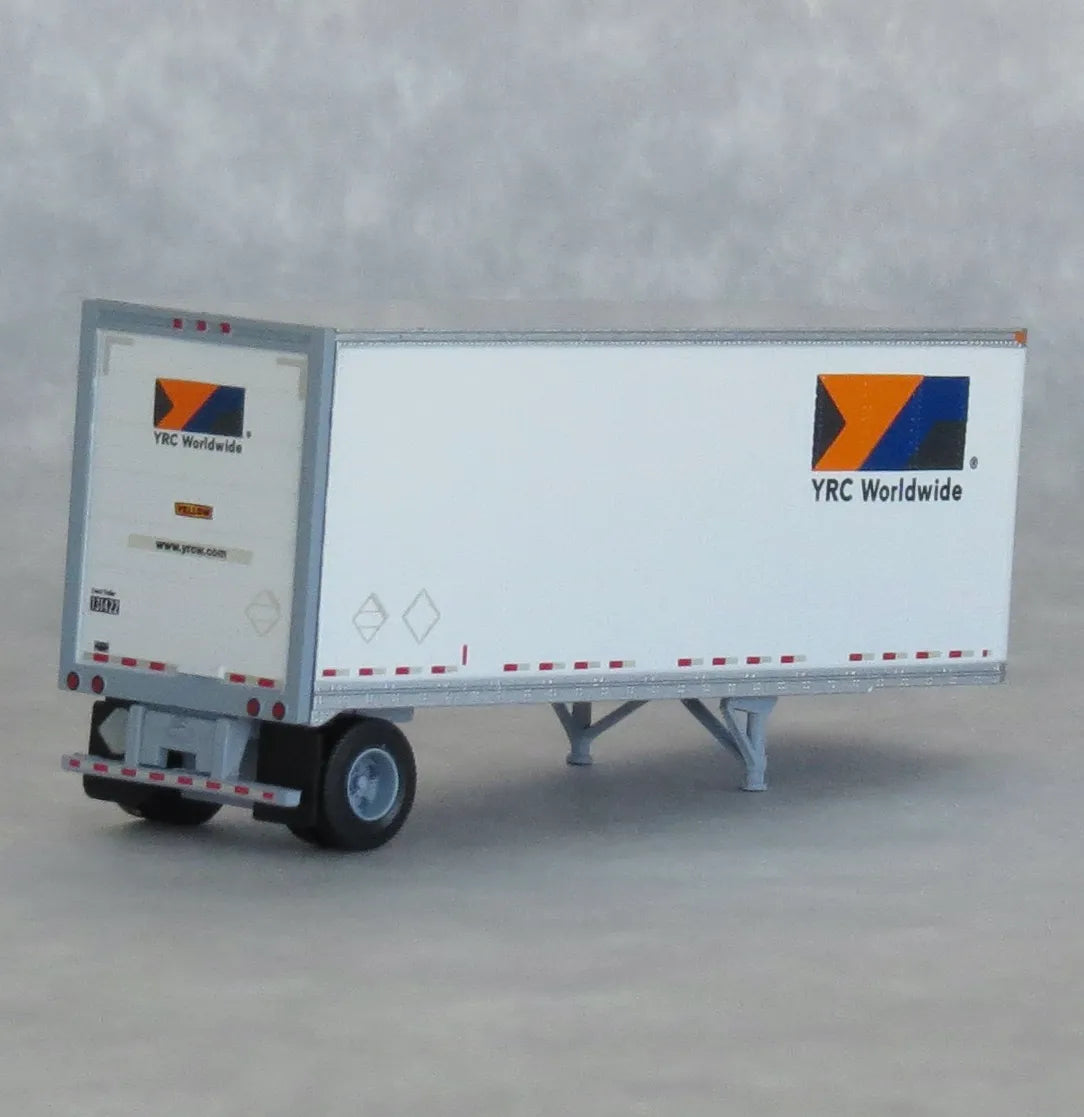 Trainworx (42890-01) | 28' Pup Van Trailer with Converter Dolly | YRC #131422 | Assembled | N Scale