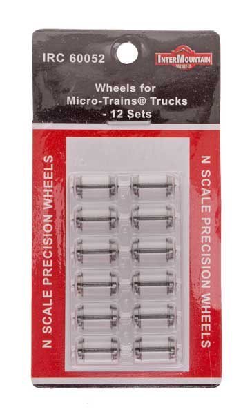 InterMountain, Wheels for Micro-Trains(R) Trucks, Pkg of 12, N Scale