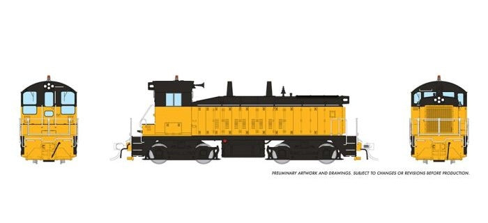 Rapido - EMD SW9 - Industrial Yellow - DC/DCC/Sound - HO Scale