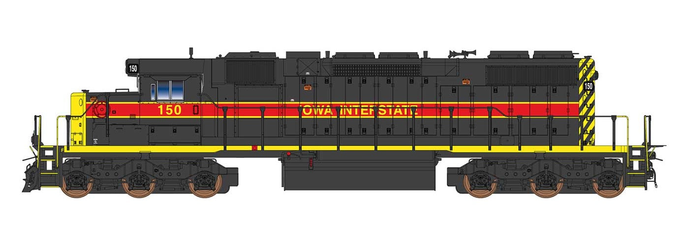 InterMountain SD38-2 - Iowa Interstate #153 - ESU LokSound - DCC - HO Scale