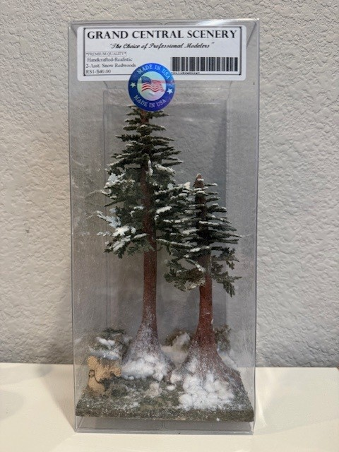 Grand Central Scenery - Handcrafted Snow Redwoods - HO Scale