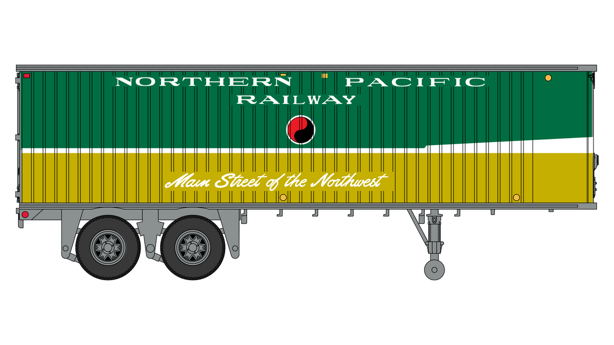 Class One Model Works (TR00205) Fruehauf 31' Trailer - Northern Pacific HO Scale