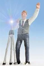 East Coast Circuits - Street Photographer with Working Camera Flash - HO Scale