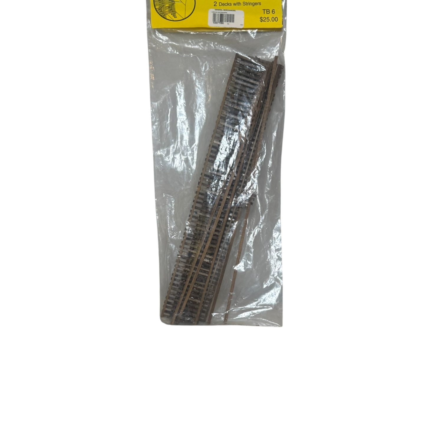 Grand Central Gems Bridge Decks (Pkg of 2) with Stringers Wood Construction HO Scale (NOS)