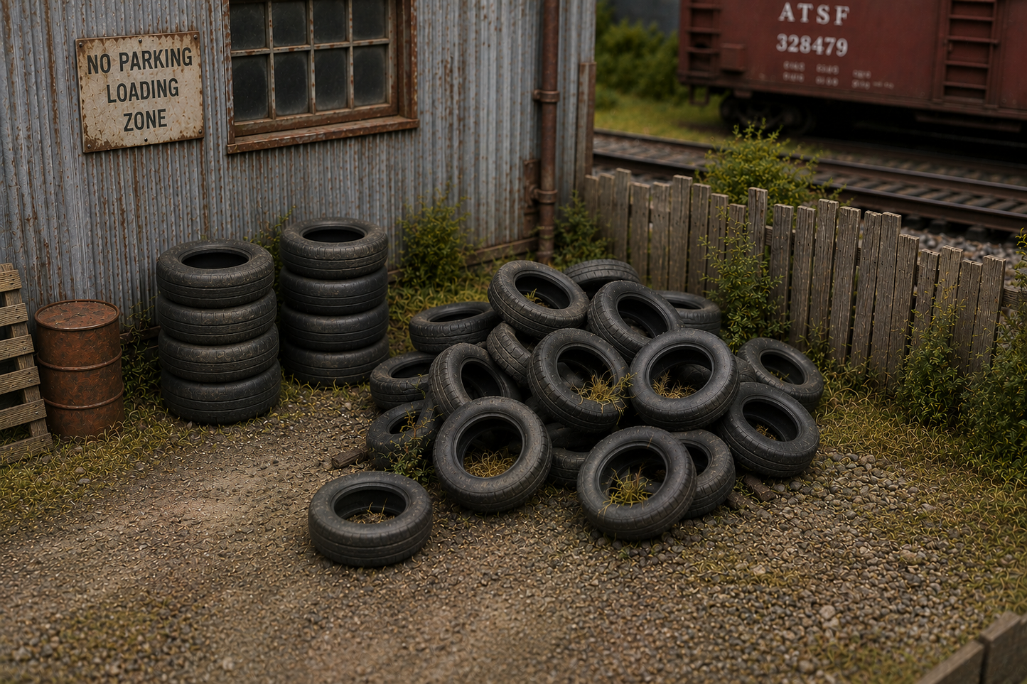Big Dog Trains | Tires | Pkg of 25 | HO Scale