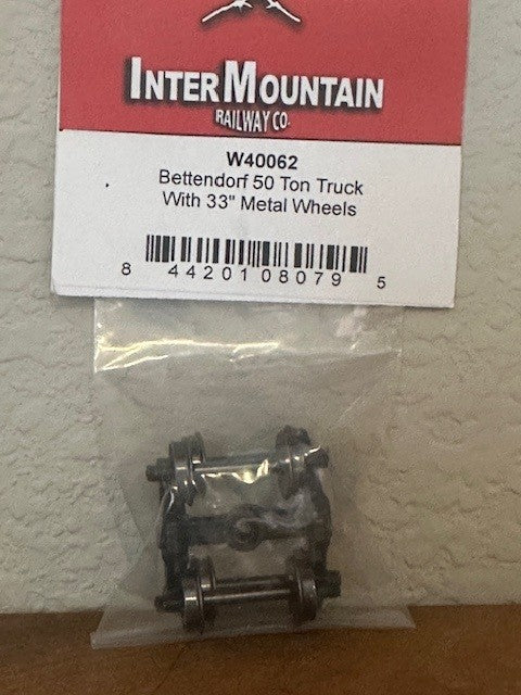 InterMountain Bettendorf 50 Ton Truck with 33" Metal Wheels - HO Scale
