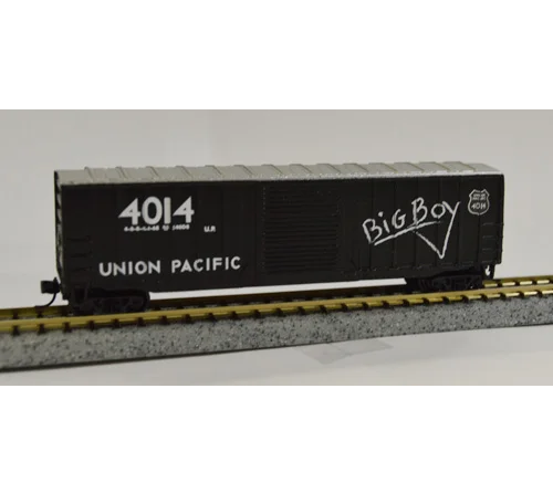 Value Trains Micro Trains Equipped ACF 50' 6" Boxcar -Union Pacific Big Boy 4014 - N Scale