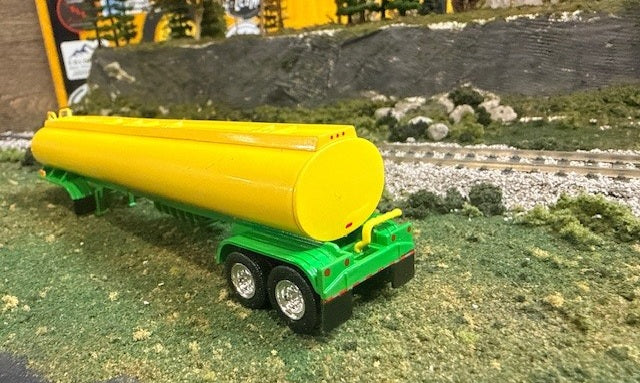 HO Logistics Replicas (HL-305) | Tanker Trailer (Yellow/Green) | HO Scale