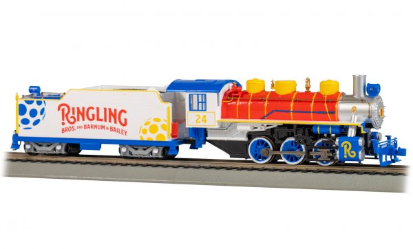 Bachmann (53702) | USRA 0-6-0 with Short-Haul Tender | Ringling Bros. and Branum & Bailey Circus #24 | Standard DC | HO Scale