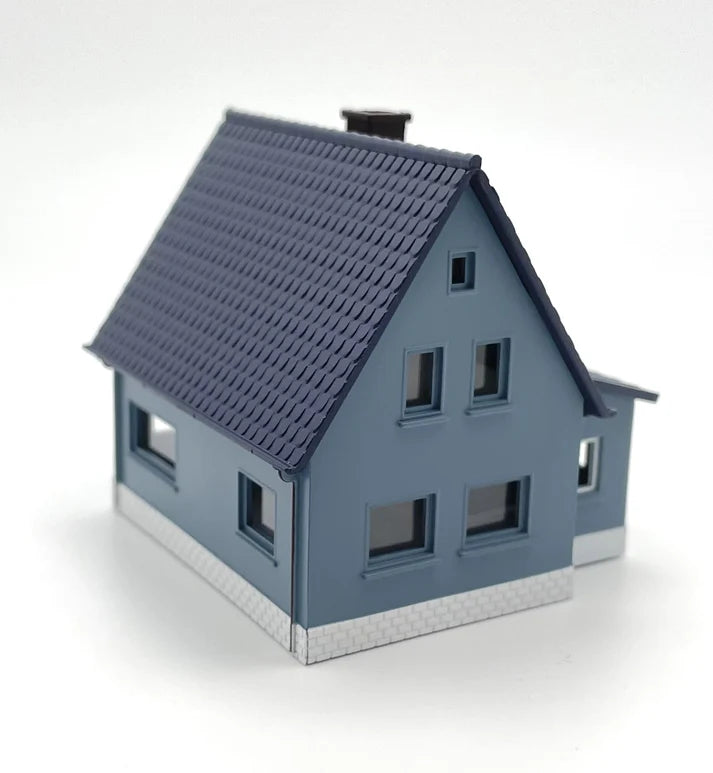 Rock Island Hobby RIH, Blue Bungalo, Assembled, N Scale