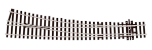 Peco, Code 100 Curved Double Radius Turnout, Streamline, Right Hand, Insulfrog, SL86, HO Scale