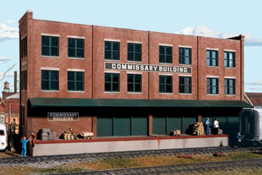 Walthers Cornerstone, Commissary/Freight Transfer Background Building Kit, HO Scale
