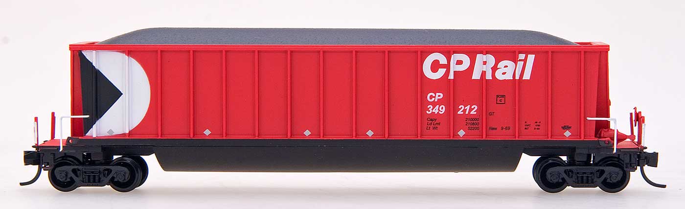 InterMountain, Bathtub Coal Gondola, CP Rail, Multimark, Red, #349133, N Scale