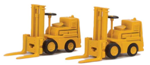 Walthers SceneMaster Forklift 2-Pack, Assembled, Yellow, HO Scale