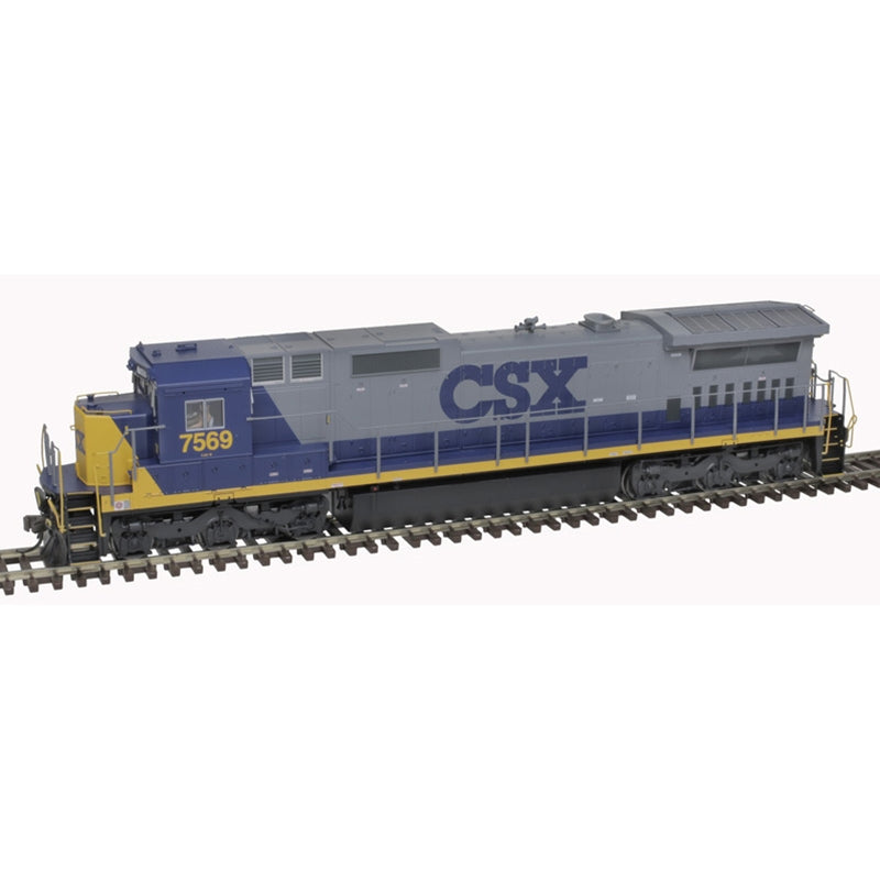Atlas Master Gold(R) GE Dash 8-40C w/ Front Ditch Lights - CSX #7586 - YN2 Scheme - DCC ESU LokSound - HO Scale