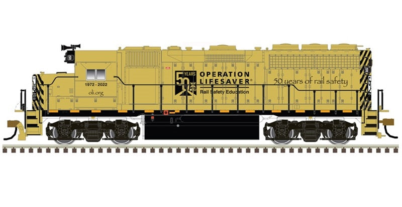 Atlas Silver GP40 - Operation Lifesaver 50th Anniversary #50 - Standard DC - HO Scale
