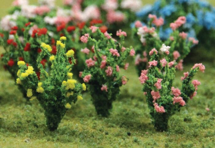 JTT Miniature, Hibiscus, Package of 18, HO Scale
