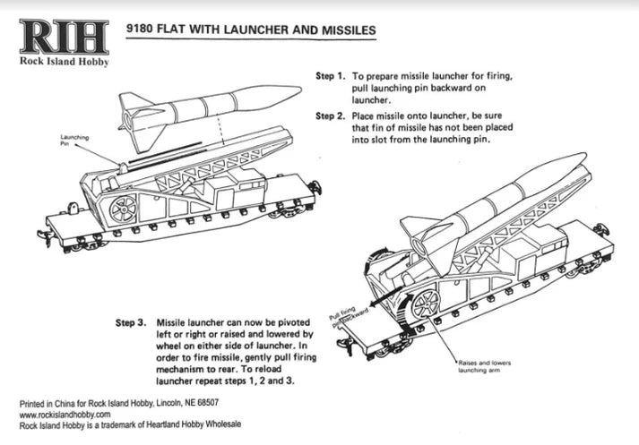 Rock Island Hobby RIH US Army Missile Launch, HO Scale