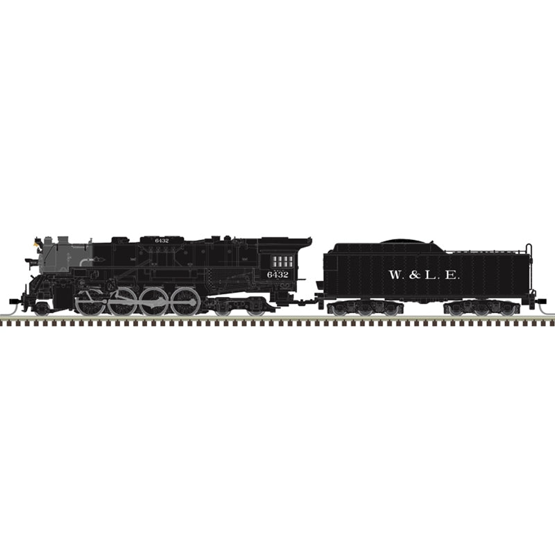 Atlas Master Gold Berkshire 2-8-4 Steam Locomotive - Wheeling & Lake Erie #6408 - ESU LokSound - DCC - N Scale
