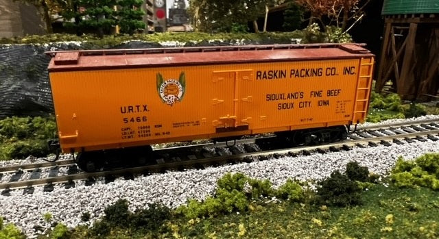 Roundhouse, Boxcar, U.R.T.X. Raskin Packing Co., HO Scale (Pre-Owned)