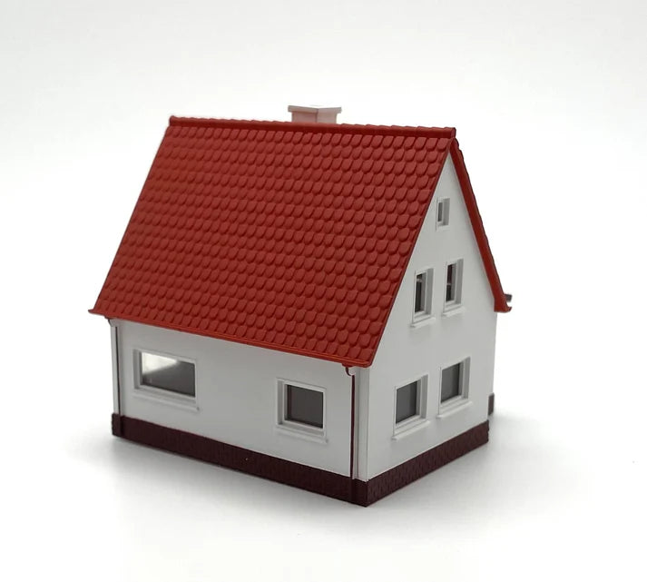 Rock Island Hobby RIH, White Bungalo, Assembled, N Scale