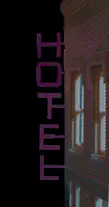 Miller Engineering (14812-R) • Light Works USA • Animated Neon Sign • Hotel • Kit • HO Scale