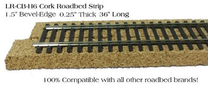 RR Craftsman | Cork Roadbed | 4-Piece Bundle | 12' Total | HO Scale