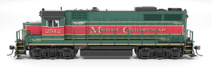 Broadway Limited Imports EMD GP35 | Christmas Holiday Scheme | Paragon4 Sound/DC/DCC | HO Scale