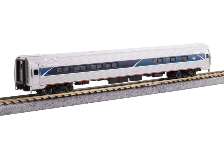 Kato Amfleet I 4-Car Bookcase Set Amtrak Phase VII Cafe & Coaches N Scale