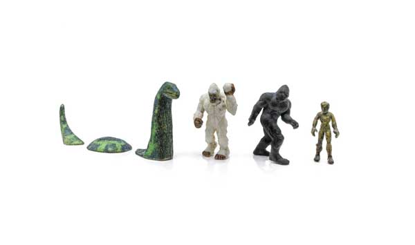 Woodland Scenics Find Me Figures Scenic Accents (2867) | Monster Figures | Pkg of 4 | HO Scale