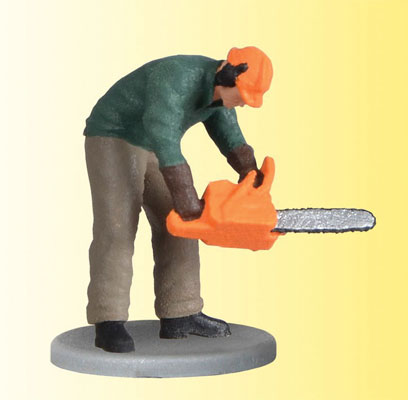 Viessmann Modellspielwaren - Animated Lumberjack with Moving Chainsaw - HO Scale
