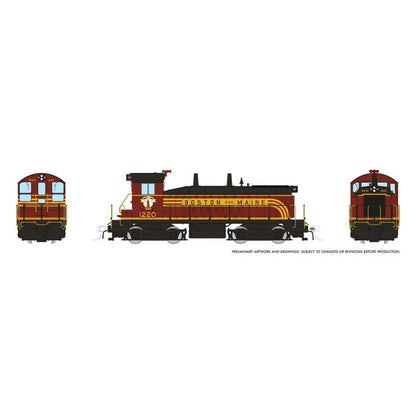 Rapido (27567) | EMD SW9 | Boston & Maine #1224 | As Delivered | DC/DCC/Sound | HO Scale