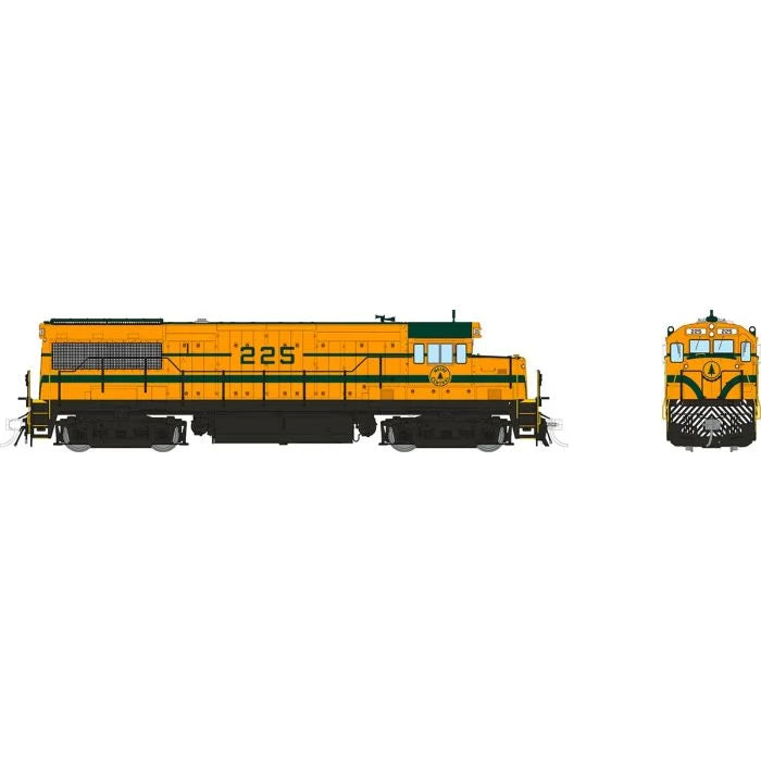 Rapido GE U25B Low Hood (35047) | Maine Central #225 | DC/Silent | HO Scale