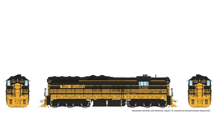 Rapido EMD SD7 - Rio Grande #5300 - Sound - DC/DCC - HO Scale