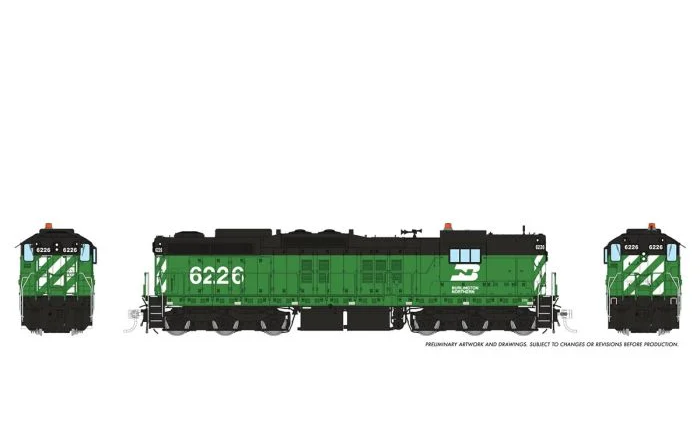 Rapido EMD SD9 - Burlington Northern #6226 - Sound - DC/DCC - HO Scale