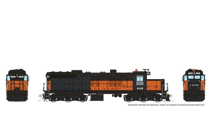 Rapido EMD SD10 - Soo Line #532 - Sound - DC/DCC - HO Scale